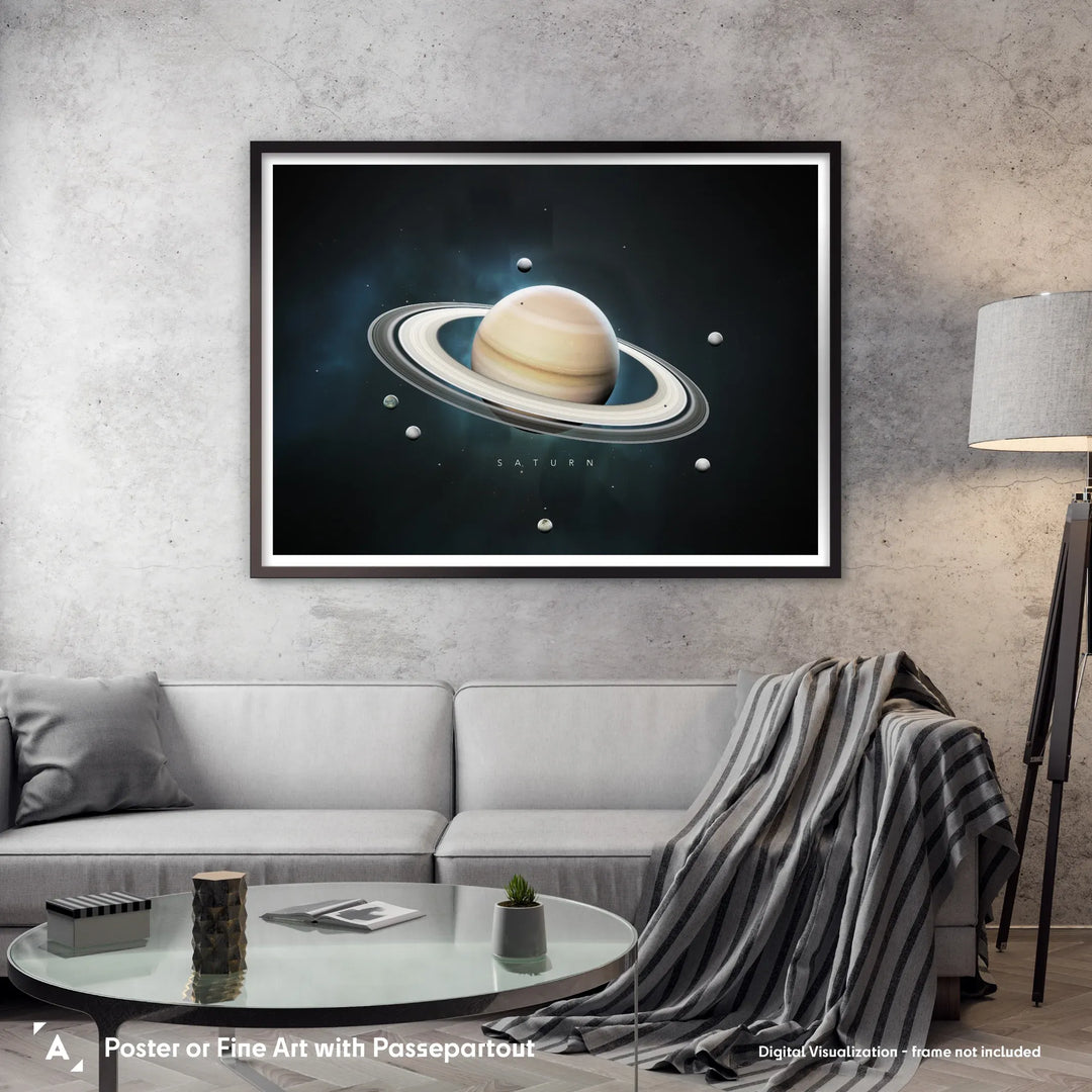 A Portrait of the Solar System: Saturn Poster