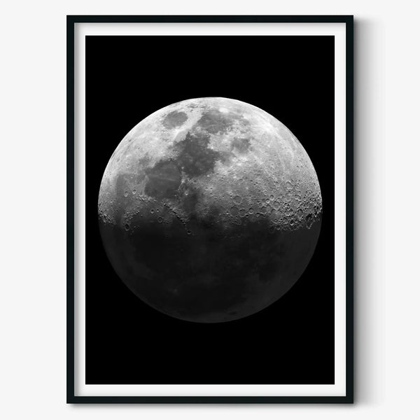 The Moon Poster – highest quality space art wall print – Astrography