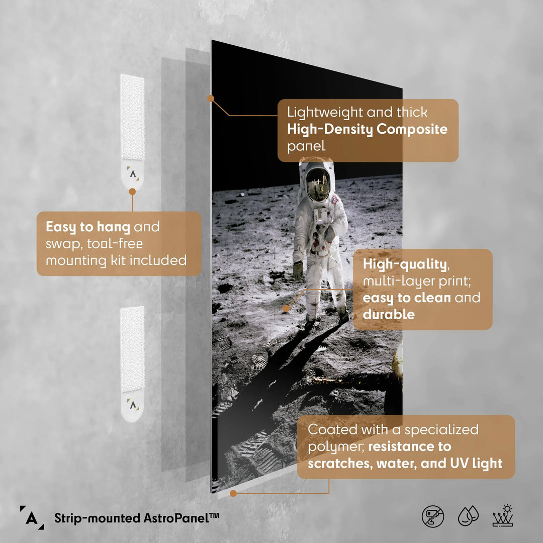 Apollo 11 Mission: The First Moonwalk Poster