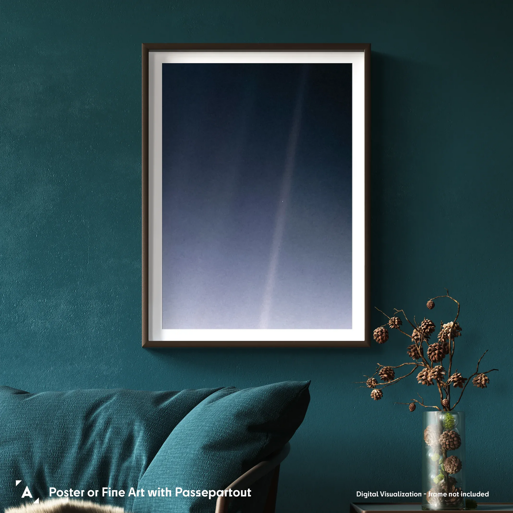 Pale Blue Dot - Voyager 1  Fine Art Print or Poster -  –  Cosmonity ®