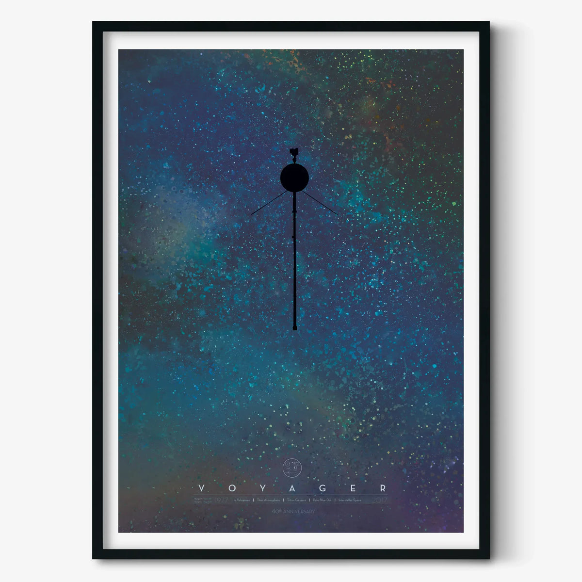 Voyager Spacecrafts Poster (40th Anniversary)