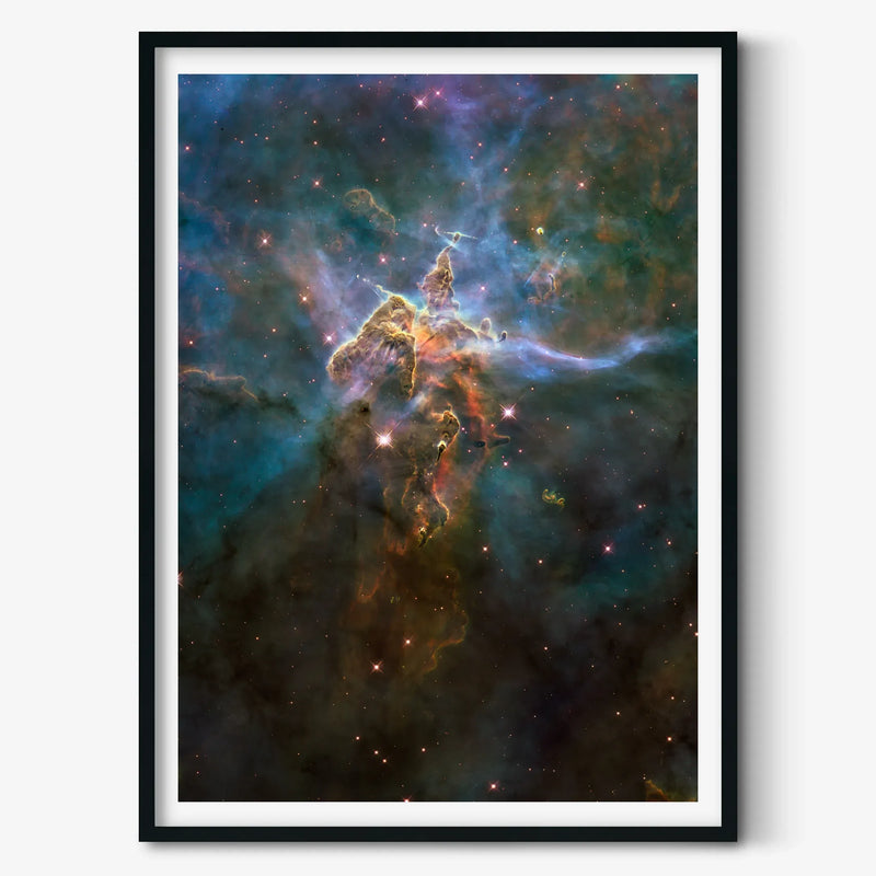 Mystic Mountain in the Carina Nebula Poster (wide view)