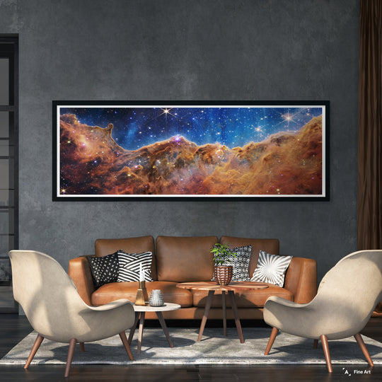 “Cosmic Cliffs” in the Carina Nebula Panorama